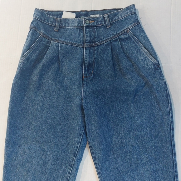 BIB BLASS Women's Vintage Jeans Size 14 High Rise Pleated Mom Denim - Picture 9 of 11